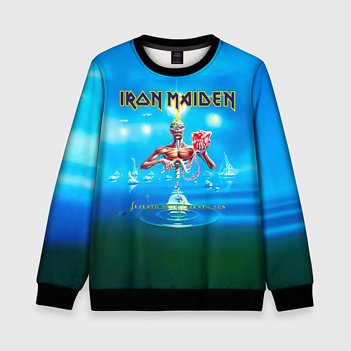 Детский свитшот Seventh Son of a Seventh Son - Iron Maiden / 3D-Черный – фото 1