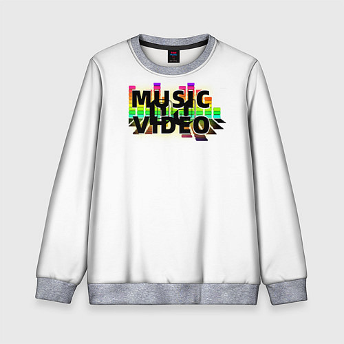 Детский свитшот Merch - DJ MUSICVIDEO / 3D-Меланж – фото 1