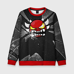 Свитшот детский Geometry Dash: Fragments, цвет: 3D-красный