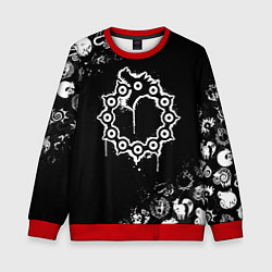Свитшот детский 7 СМЕРТНЫХ ГРЕХОВ МЕЛОДИАС СИМВОЛ ДРАКОН, цвет: 3D-красный