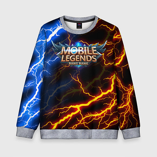 Детский свитшот Mobile Legends разряды молний flash / 3D-Меланж – фото 1