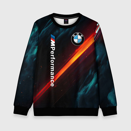 Детский свитшот BMW M PERFORMANCE NEON БМВ М НЕОН / 3D-Черный – фото 1
