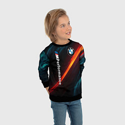 Свитшот детский BMW M PERFORMANCE NEON БМВ М НЕОН, цвет: 3D-черный — фото 2