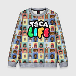 Свитшот детский Toca Life, цвет: 3D-меланж