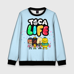 Свитшот детский Toca Life: Logo, цвет: 3D-черный