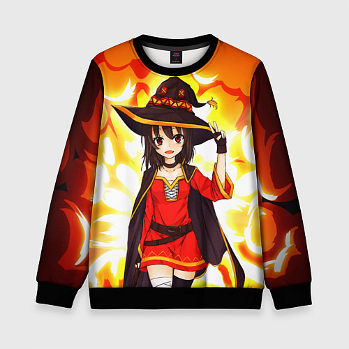 Детский свитшот Mеgumin / 3D-Черный – фото 1