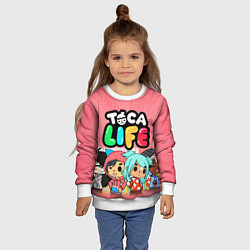 Свитшот детский Toca Life, цвет: 3D-белый — фото 2