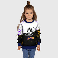 Свитшот детский Коби Брайант Los Angeles Lakers,, цвет: 3D-синий — фото 2