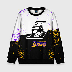 Свитшот детский Коби Брайант Los Angeles Lakers,, цвет: 3D-черный