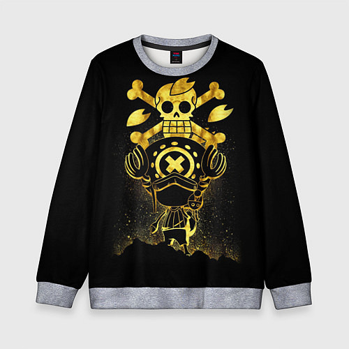 Детский свитшот ONE PIECE ВАН ПИС GOLDEN / 3D-Меланж – фото 1
