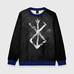 Свитшот детский BERSERK LOGO GRUNGE, цвет: 3D-синий