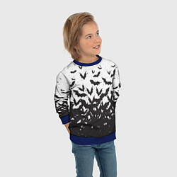 Свитшот детский Летучие кровососы, цвет: 3D-синий — фото 2