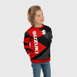 Свитшот детский SUZUKI СУЗУКИ RED LOGO, цвет: 3D-красный — фото 2