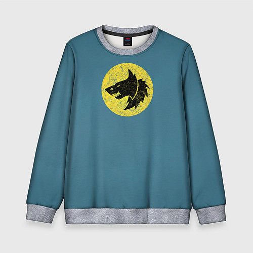 Детский свитшот Космические Волки цвет легиона 6 / 3D-Меланж – фото 1
