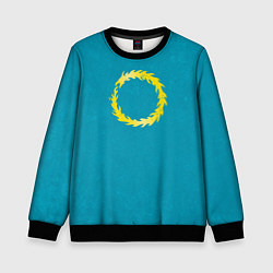 Свитшот детский Тысяча сынов после Ереси цвет легиона, цвет: 3D-черный