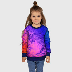 Свитшот детский Абстрактный пурпурно-синий, цвет: 3D-синий — фото 2