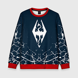 Свитшот детский THE ELDER SCROLLS SKYRIM ЭМБЛЕМА ДРАКОНА, цвет: 3D-красный