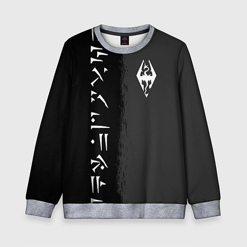 Детский свитшот THE ELDER SCROLLS SKYRIM FUS RO DAH / 3D-Меланж – фото 1