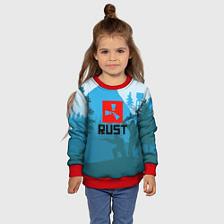 Свитшот детский Выживалка Раст, цвет: 3D-красный — фото 2