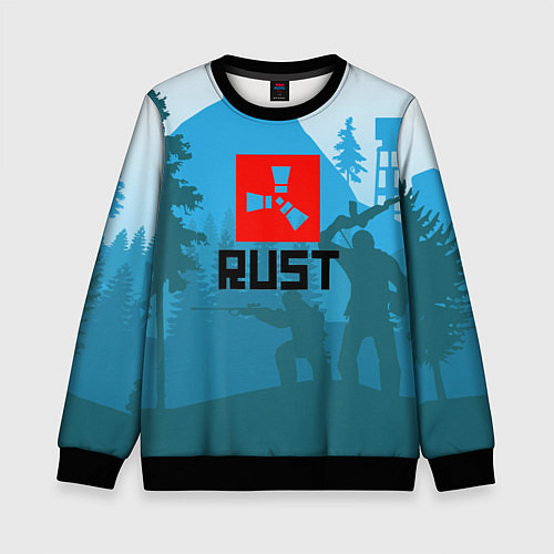 Детский свитшот Выживалка Раст / 3D-Черный – фото 1