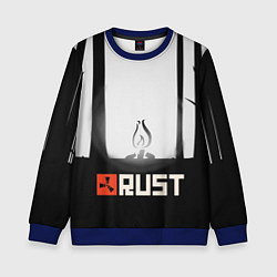 Свитшот детский Огонёк из Раста, цвет: 3D-синий