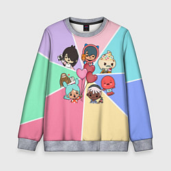 Свитшот детский TOCA BOCA WORLD HEROES ТОКА БОКА, цвет: 3D-меланж