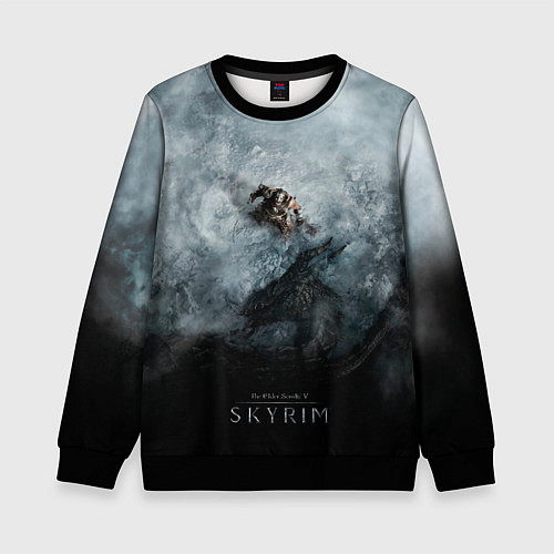 Детский свитшот Победа над драконом / 3D-Черный – фото 1