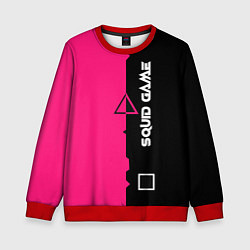 Свитшот детский Игра в кальмара Squid Game,, цвет: 3D-красный