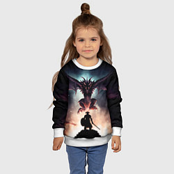 Свитшот детский Да начнётся битва, цвет: 3D-белый — фото 2