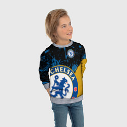 Свитшот детский ЧЕЛСИ CHELSEA GOLDEN LOGO, цвет: 3D-меланж — фото 2