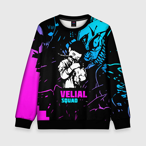 Детский свитшот Velial Squad neon / 3D-Черный – фото 1