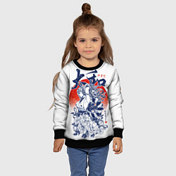 Свитшот детский Ямато девушка самурай Ван Пис, цвет: 3D-черный — фото 2