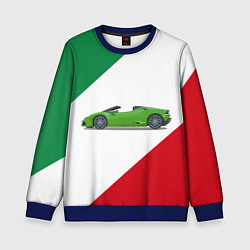Свитшот детский Lamborghini Италия, цвет: 3D-синий