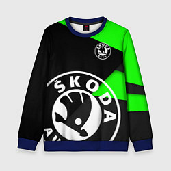 Детский свитшот SKODA GEOMETRY SPORT GREEN