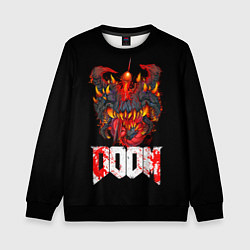 Свитшот детский Какодемон Cacodemon Doom, цвет: 3D-черный
