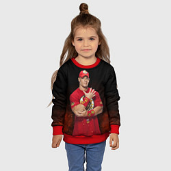 Свитшот детский Rise above hate, цвет: 3D-красный — фото 2