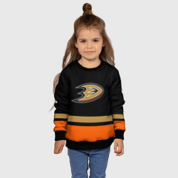 Свитшот детский Anaheim Ducks Анахайм Дакс, цвет: 3D-черный — фото 2