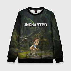 Свитшот детский Uncharted На картах не значится, цвет: 3D-черный