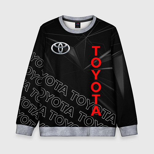 Детский свитшот TOYOTA SPORT ГЕОМЕТРИЯ / 3D-Меланж – фото 1