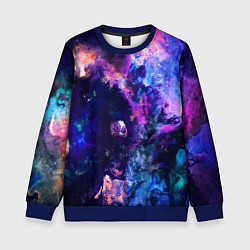 Свитшот детский НЕОНОВЫЕ КОСМОС NEON SPACE, цвет: 3D-синий