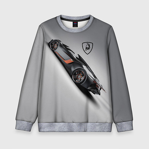 Детский свитшот Lamborghini - не для всех! / 3D-Меланж – фото 1