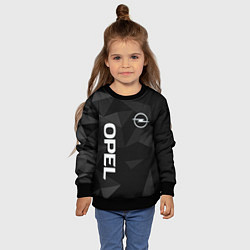 Свитшот детский Опель, Opel геометрия, цвет: 3D-черный — фото 2