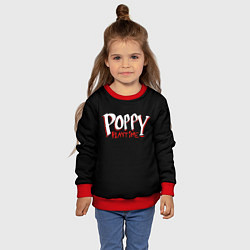 Свитшот детский Poppy Playtime: Logo, цвет: 3D-красный — фото 2