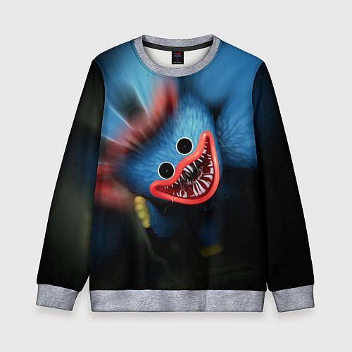 Детский свитшот ХАГИ ВАГИ, Я ТЕБЯ ПОЙМАЛ / 3D-Меланж – фото 1