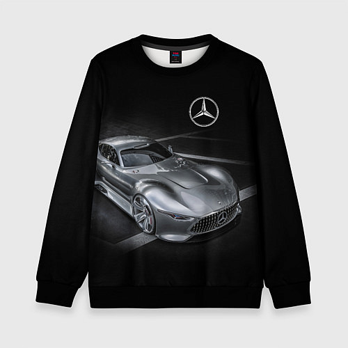 Детский свитшот Mercedes-Benz motorsport black / 3D-Черный – фото 1