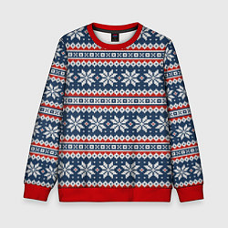 Детский свитшот Knitted Christmas Pattern