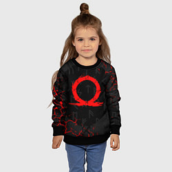 Свитшот детский GOD OF WAR CRATOS LOGO, цвет: 3D-черный — фото 2