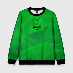 Свитшот детский Краснодар lime theme, цвет: 3D-черный