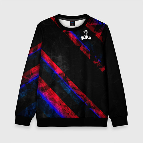 Детский свитшот ЦСКА Dark Theme / 3D-Черный – фото 1