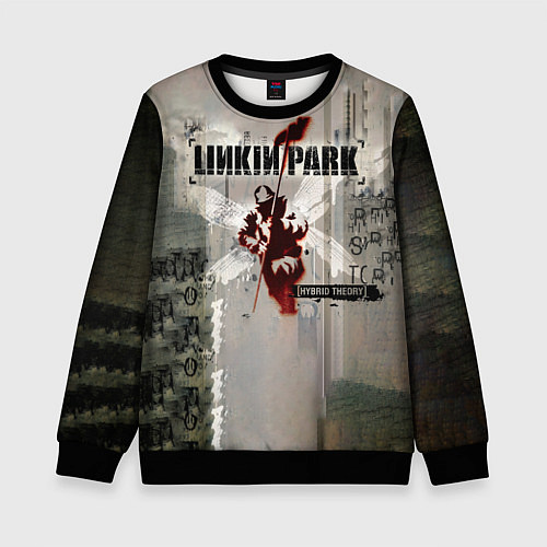 Детский свитшот Hybrid Theory Live Around The World - Linkin Park / 3D-Черный – фото 1